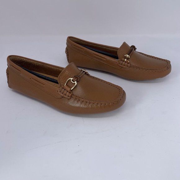 Rockport Bayview CI5125 Loafers Women's 6 Brown Leather Casual Moc Slip On S0562 - Picture 1 of 10